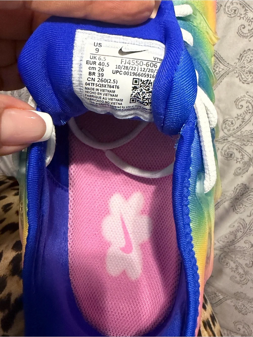 Nike Rainbow Gradient Running Shoes - Blue/Pink